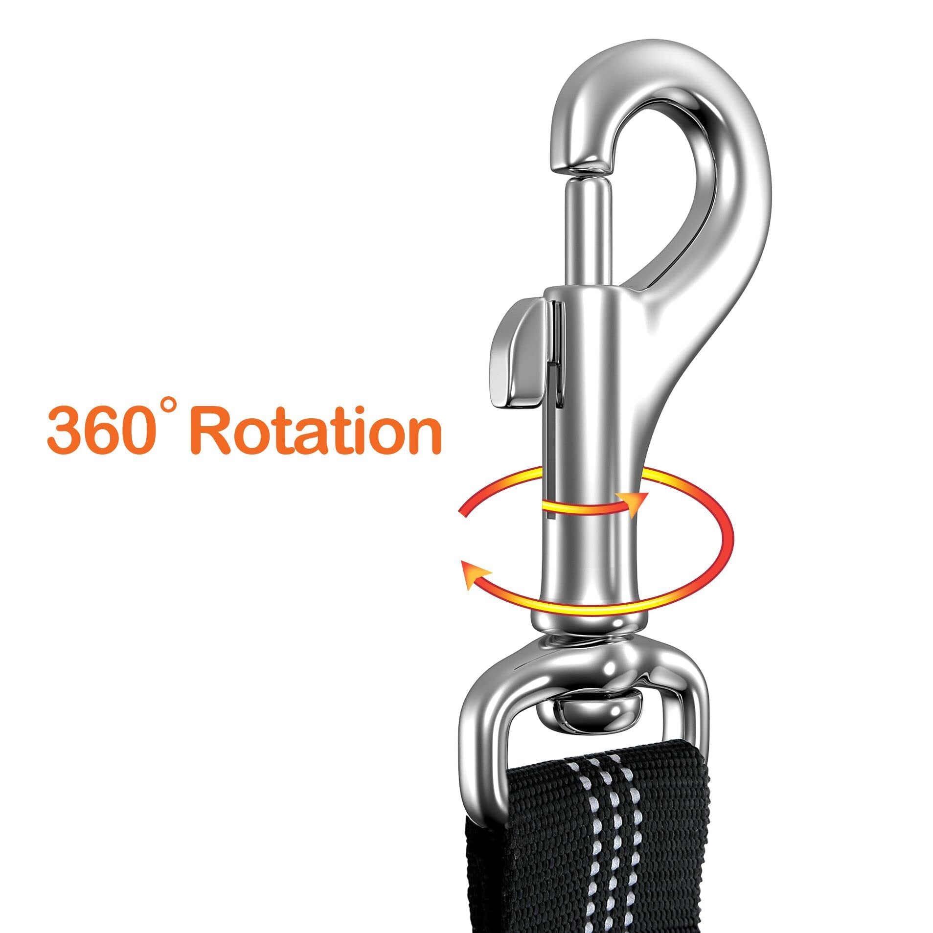 Pet Car Seat Belt Traction Rope Cross-border Hot Picking Dog Rope Retractable Large Dog Ring Buckle Dog Chain Nylon