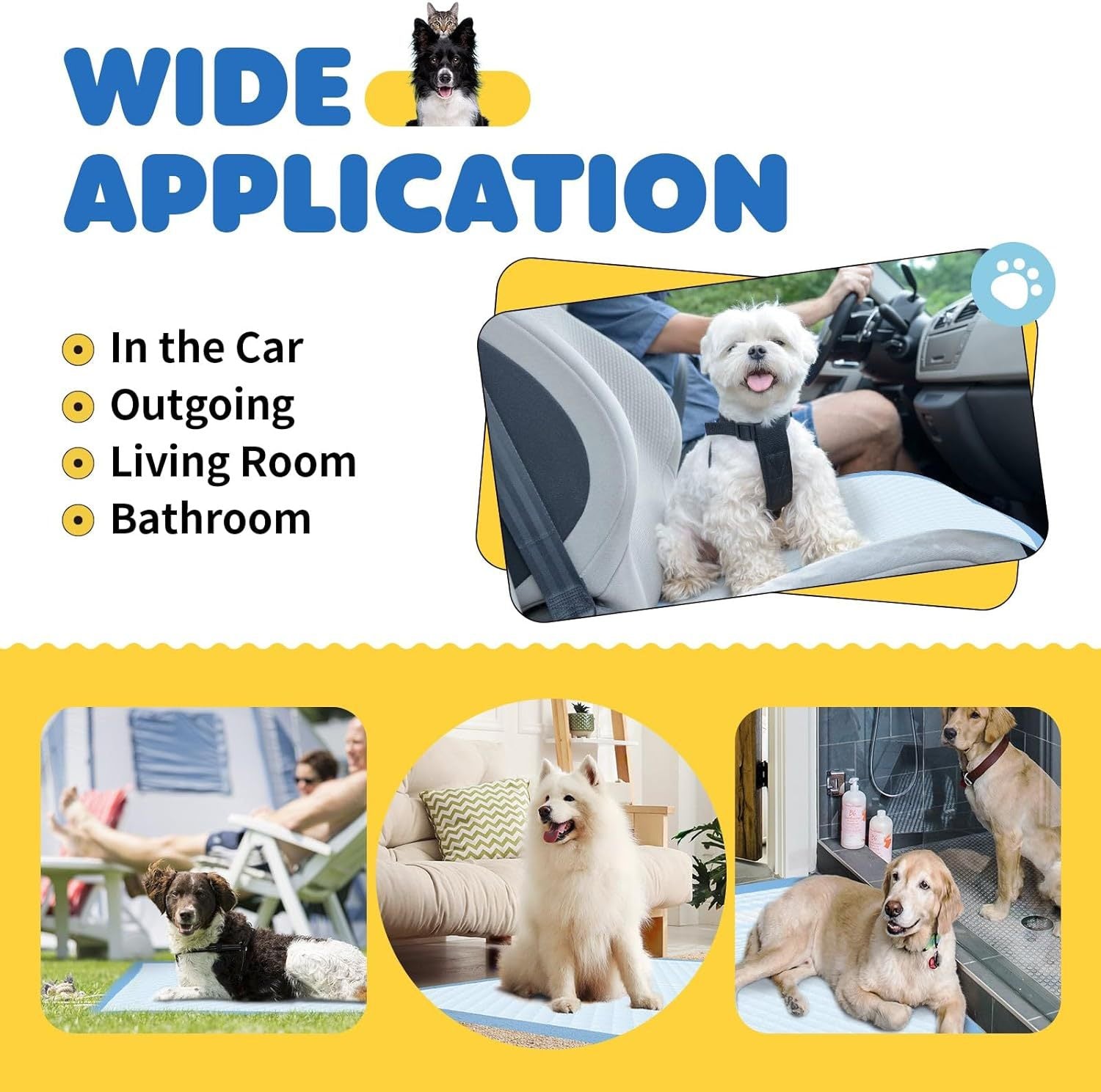 Disposable Diaper For Pet Training Toilet Supplies Diaper Pad Dog Diaper Pad Absorbent Deodorant Cuttable