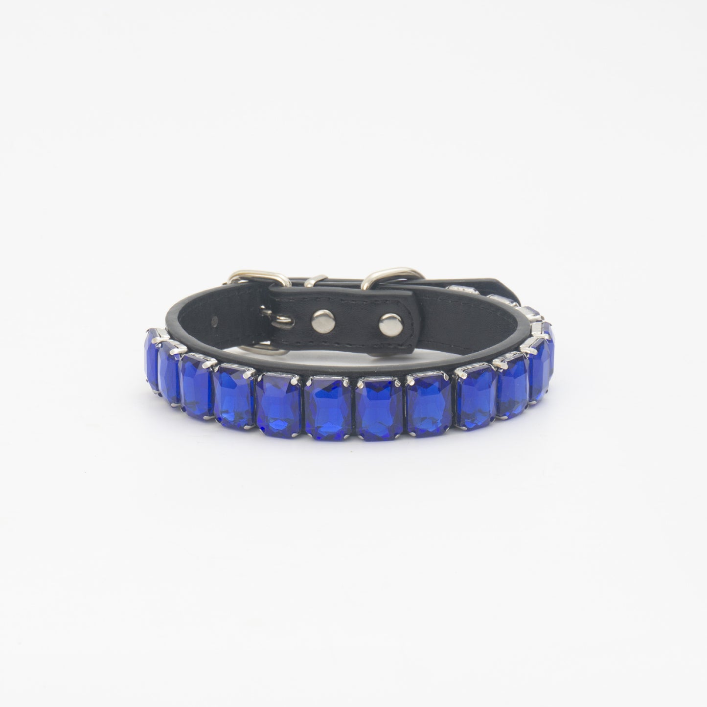 Luxury Dog Collar Rhinestone PU Leather Adjustable Collar