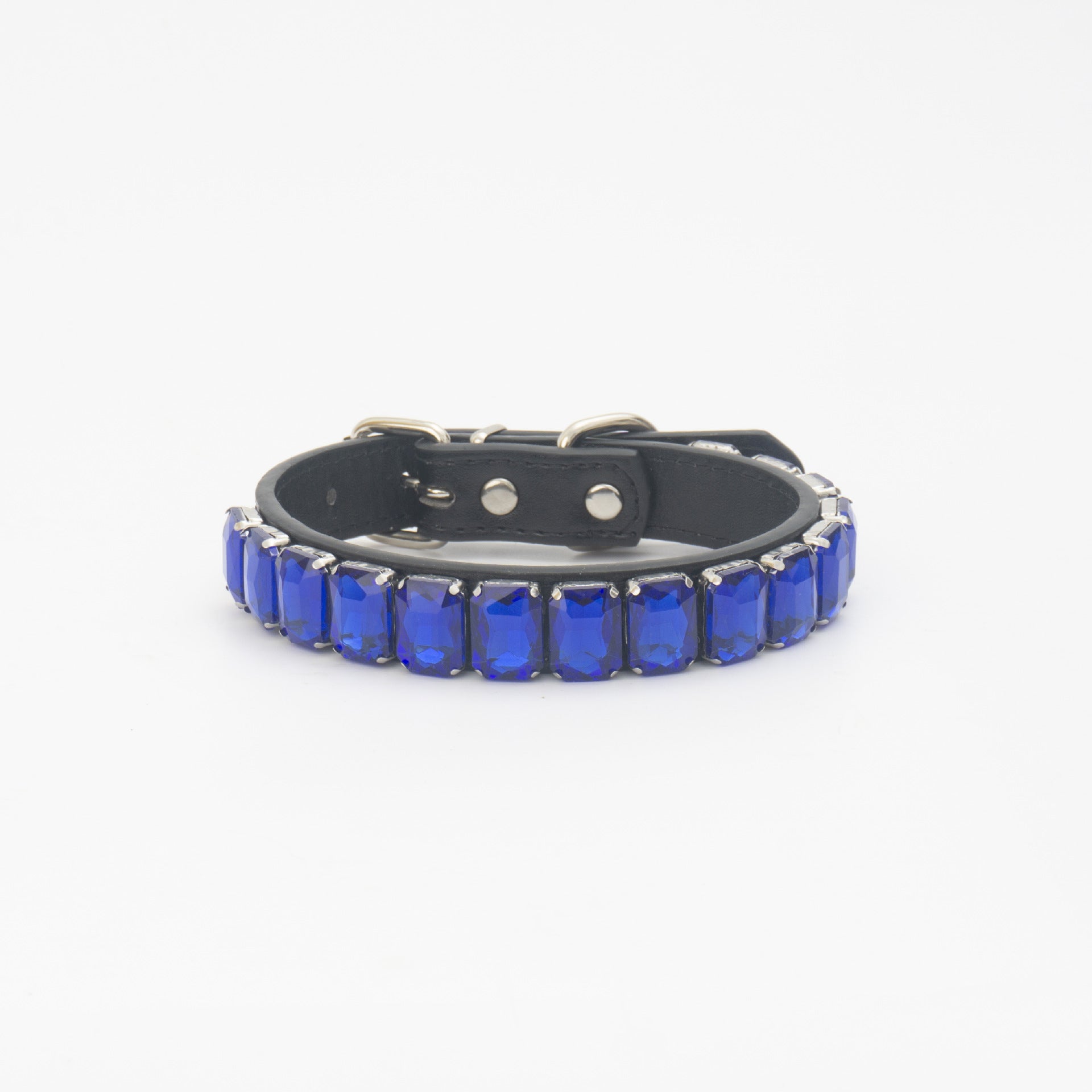 Luxury Dog Collar Rhinestone PU Leather Adjustable Collar